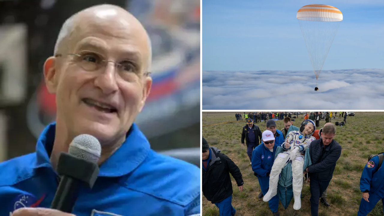Nasa’s oldest astronaut turns 70 while falling to Earth at 17,500 mph